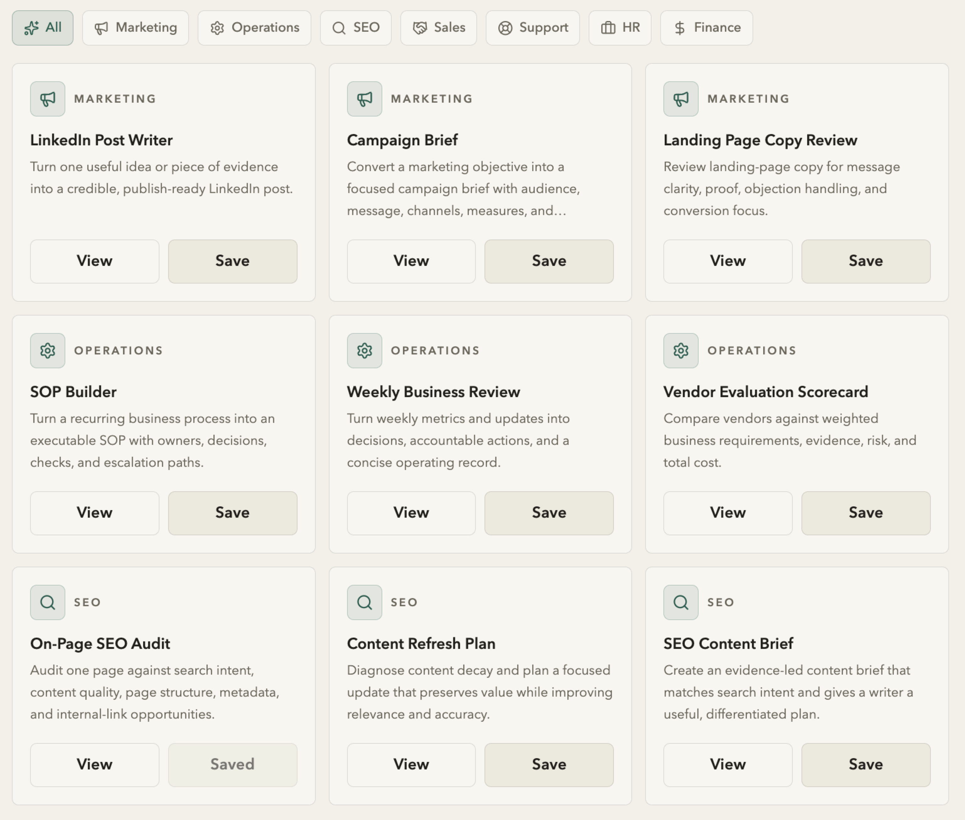 Runlane Runbook presets